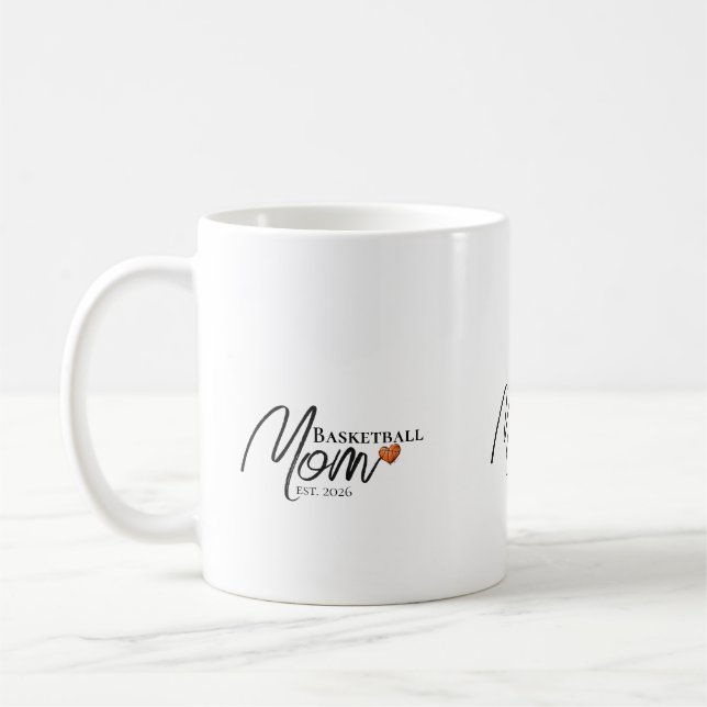 Caneca De Café Presente Estabelecido para Mãe de Basquete (Esquerda)