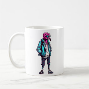 Caneca De Café Presente Fashion Amante de Animais Flamingo