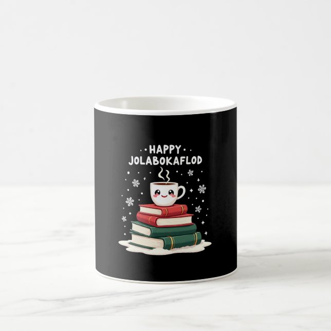 Caneca De Café Presente Feliz Jolabokaflod Celebração Familiar (Centro)