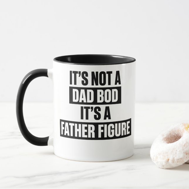 Caneca de Café Presente Figura Paterna Engraçada P (Com Donut)