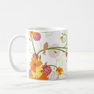 Caneca De Café Presente floral amarelo/favor/caneca das