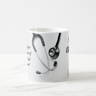 Caneca De Café Presente Floral de Enfermeira Daisy Rosa