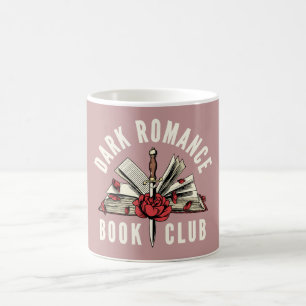 Caneca De Café Presente Floral para Leitor de Romance Sombria e A