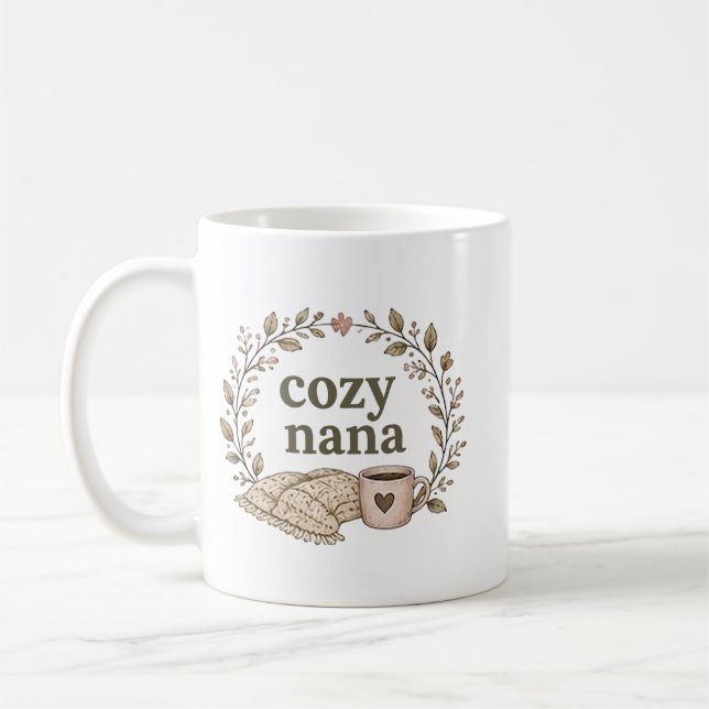 Caneca De Café Presente Fofo Cozinha da Nana Aconchegante | Desig (Esquerda)