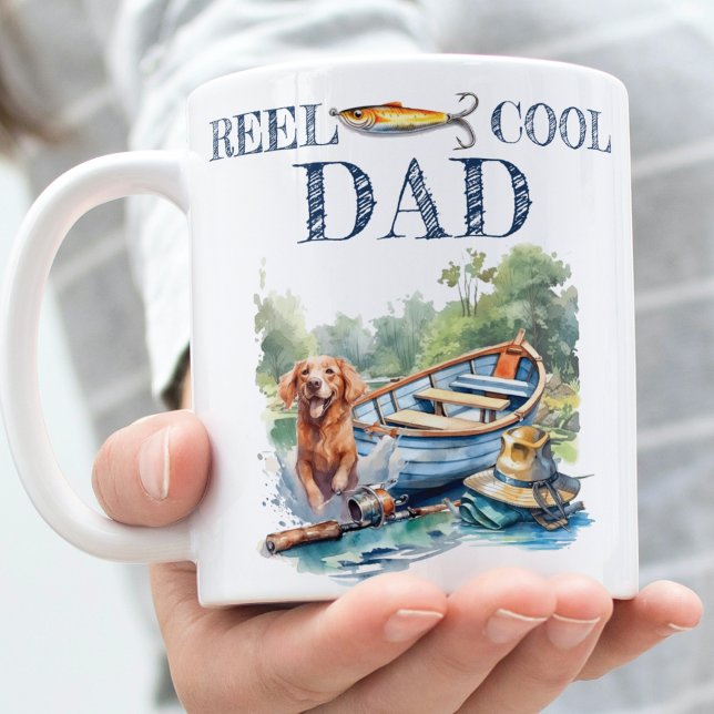 Caneca De Café Presente fotográfico para o aniversário de pesca d (Criador carregado)