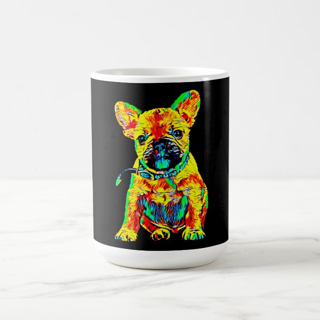 Caneca De Café Presente Francês para Bulldog | Oferta de Arte Col (Centro)