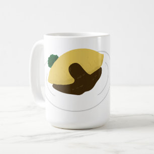 Caneca De Café Presente Gastronômico Omurice Demi Glace Japonês