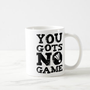 Caneca De Café Presente Gráfico Atitude de Jogador de Badminton 