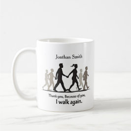 Caneca De Café Presente Gráfico de Agradecimento ao Fisioterapeut