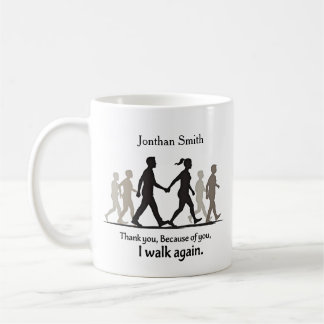 Caneca De Café Presente Gráfico de Agradecimento ao Fisioterapeut