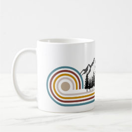 Caneca De Café Presente gráfico de montanhas