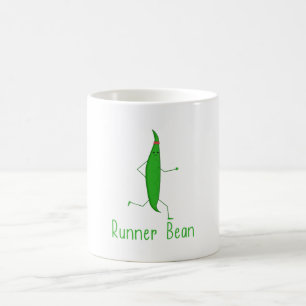 Caneca De Café Presente Gráfico do Bean Runner Kawaii
