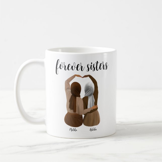 Caneca De Café Presente Hijabi Personalizado (Esquerda)