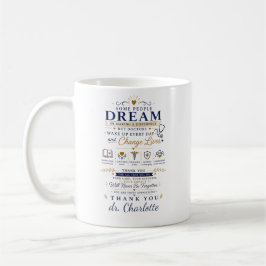 Caneca De Café Presente Inspirador Personalizado para Médico | Ob