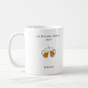 Caneca De Café Presente irlandês, Cheers, Slainte, presente de an