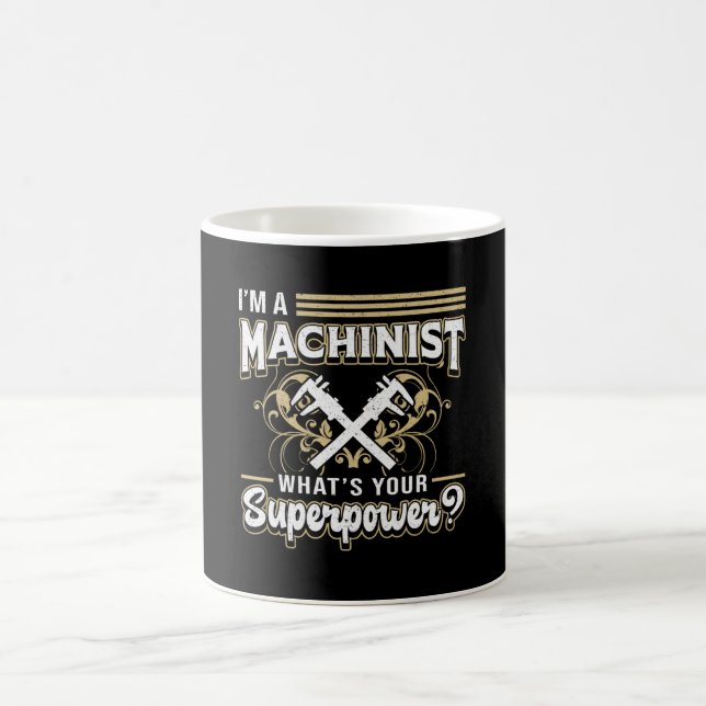 Caneca De Café Presente Mecânico de Superpotência da Máquina CNC (Centro)