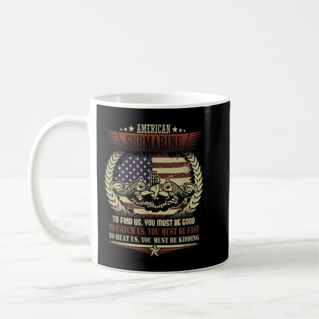 Caneca De Café Presente Militar Norte-Americano para Submarino Ve (Esquerda)