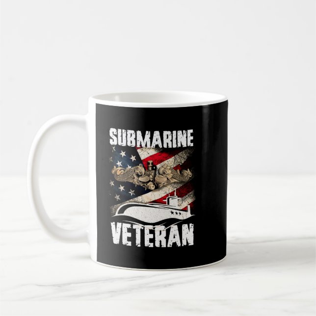 Caneca De Café Presente Militar Norte-Americano para Submarino Ve (Esquerda)