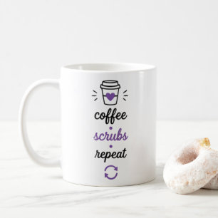 Caneca De Café Presente Minimalista de Enfermeira Estética Enferm