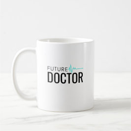 Caneca De Café Presente Minimalista para Futuro Médico Estudante 