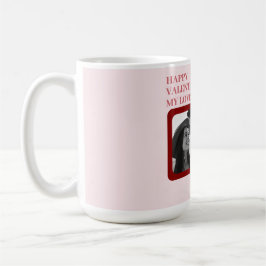 Caneca De Café Presente Moderno de Dia dos Namorados em Vermelho 
