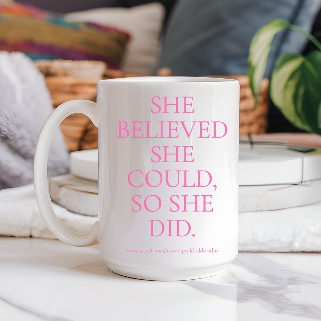 Caneca De Café Presente Motivacional Personalizado para as Senhor (graduation gift, custom coffee mug, feminist gift, girl boss mug, personalized mug for women,)