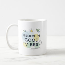 Caneca De Café Presente Motivacional Somente Vibrações Positivas 