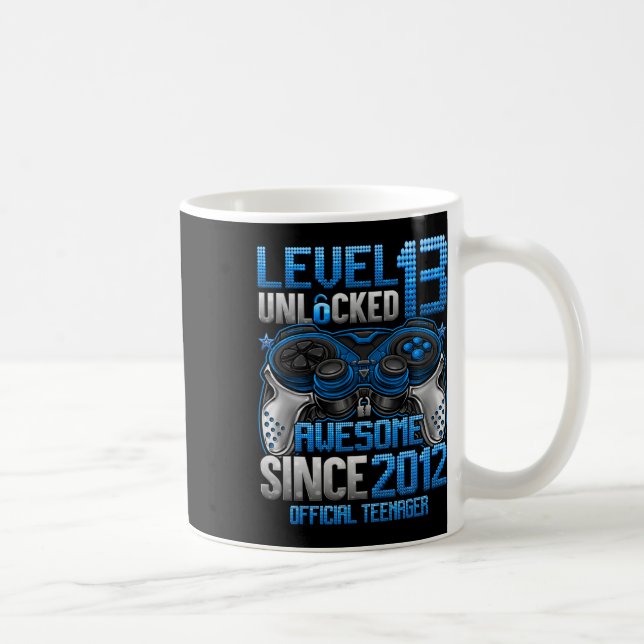 Caneca De Café Presente Oficial de Adolescente Nível 13 Desbloque (Direita)