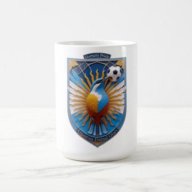 Caneca De Café Presente Orgulho Nacional Hornero Futebol Argentin (Centro)