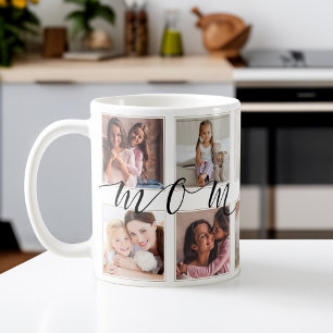 Caneca De Café Presente para a mãe   Colagem de Ficheiros de Foto