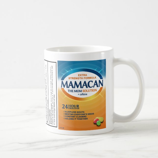 Caneca De Café Presente para a mãe: Mamacan! O suplemento da mãe (Direita)