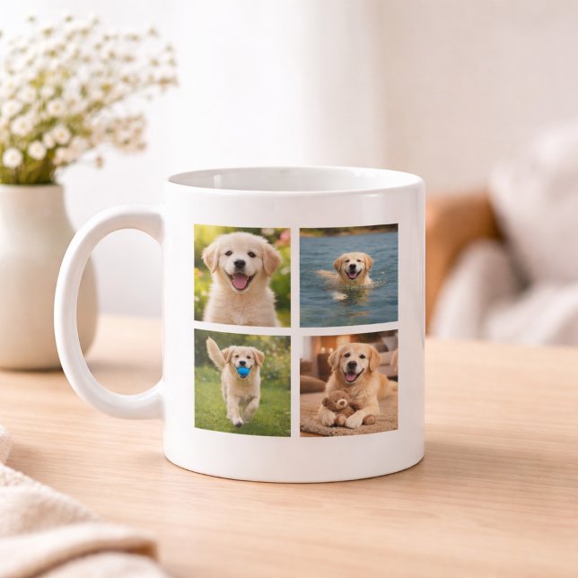 Caneca De Café Presente para Amante de Animais de Estimação Colag (Criador carregado)