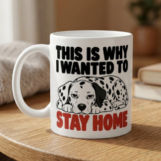 Caneca De Café Presente para Amante de Cachorro Dalmatiano Antiss