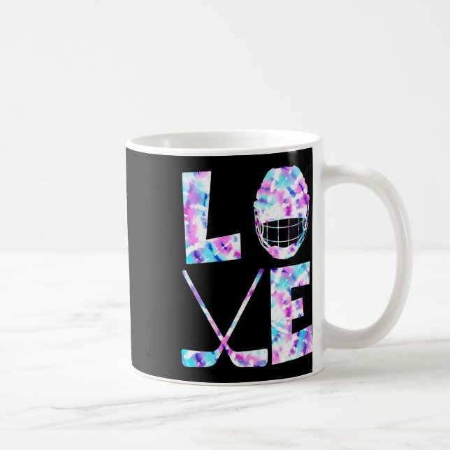 Caneca De Café Presente para Amante de Hóquei no Gelo Co. Amo Hóq (Direita)