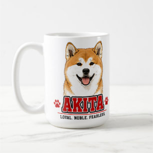 Caneca De Café 🐾 Presente para Amantes de Cães Akita 🐾