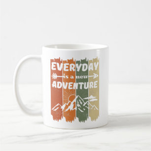 Caneca De Café Presente para amantes de caminhadas de nova aventu