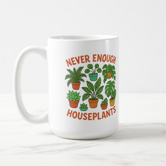 Caneca De Café Presente para Amantes de Plantas de Casa (Esquerda)