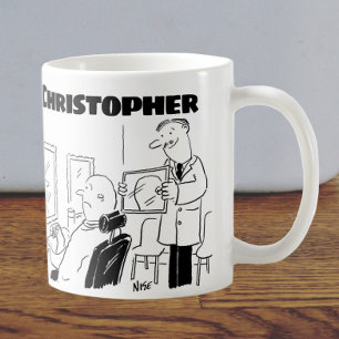 Caneca De Café Presente para barbeiro ou cabeleireiro com nome ad