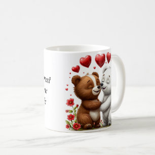 Caneca De Café 🧸 Presente para Casa Citação de Amor Mágico de Ur