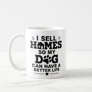 Caneca De Café Presente para Corretora Mãe de Cachorro Agente Imo