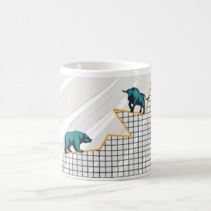 Caneca De Café Presente para Day Traders - Mercado de Ações