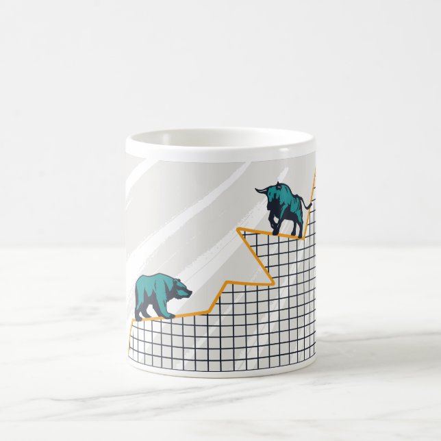 Caneca De Café Presente para Day Traders - Mercado de Ações (Centro)