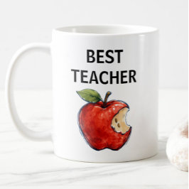 Caneca De Café Presente para Educador de Maçã do MELHOR PROFESSOR