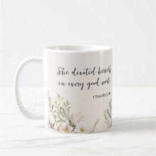 Caneca De Café Presente para esposa idosa JW Personalizada 1 Timo