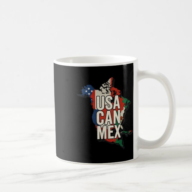 Caneca De Café Presente para fã de futebol dos EUA, Canadá e Méxi (Direita)