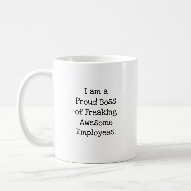 Caneca De Café Presente para Funcionários Incríveis de um Chefe O (Esquerda)