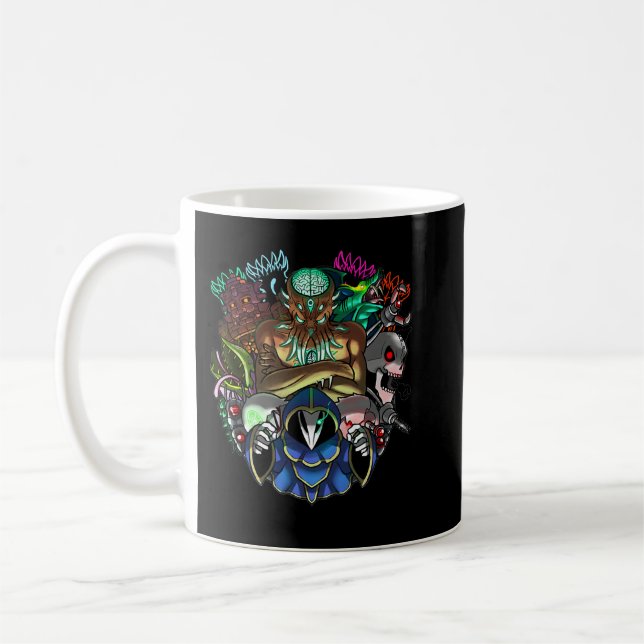 Caneca De Café Presente para Homens Terraria Jogo Chefe Halloween (Esquerda)