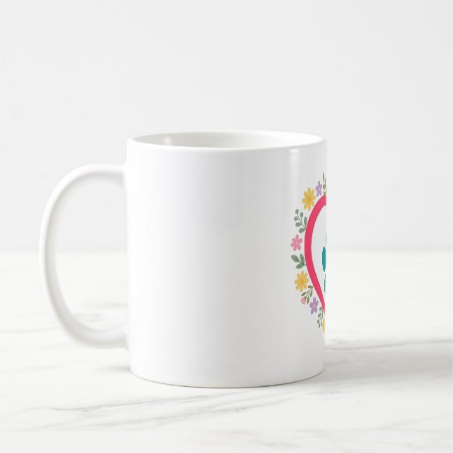 Caneca De Café Presente para Mãe de Cachorro com Pegada de Pata e (Esquerda)