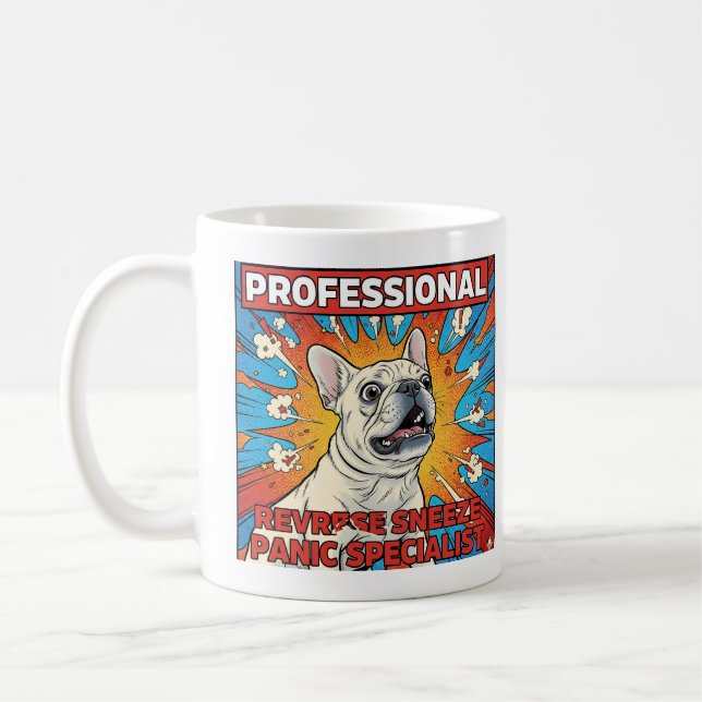Caneca De Café Presente para Mãe de Cachorro Engraçado Frenchie c (Esquerda)