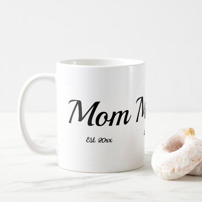 Caneca De Café Presente para Mãe Recém-Constituída  (Com Donut)
